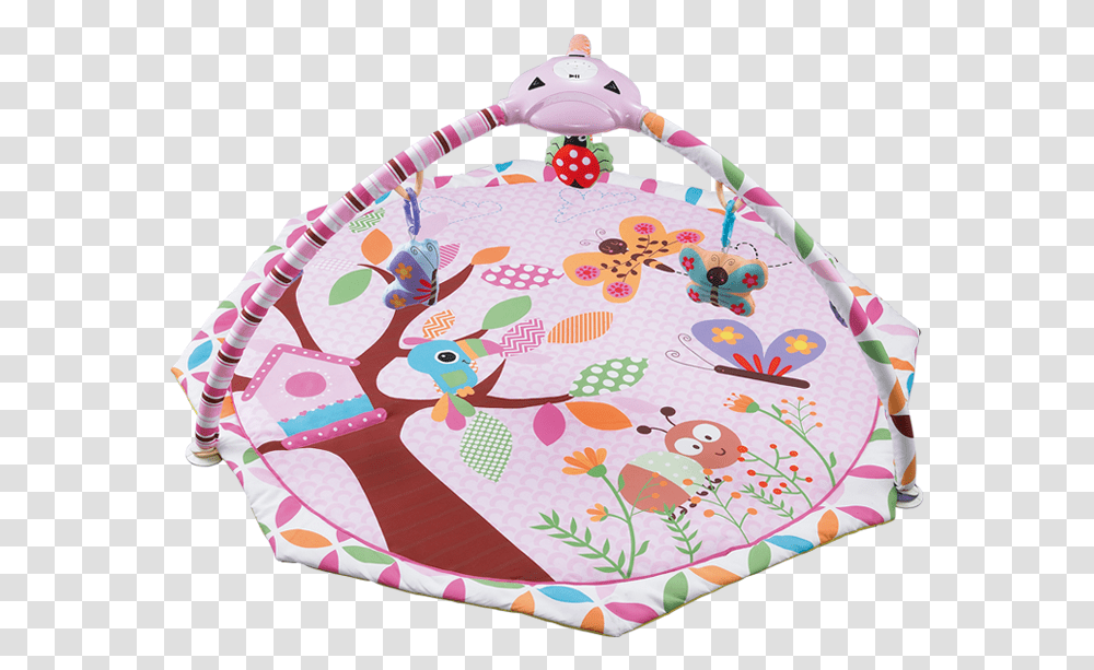 Tucan N Butterfly Activity Playmat 63548, Birthday Cake, Dessert, Food, Bib Transparent Png