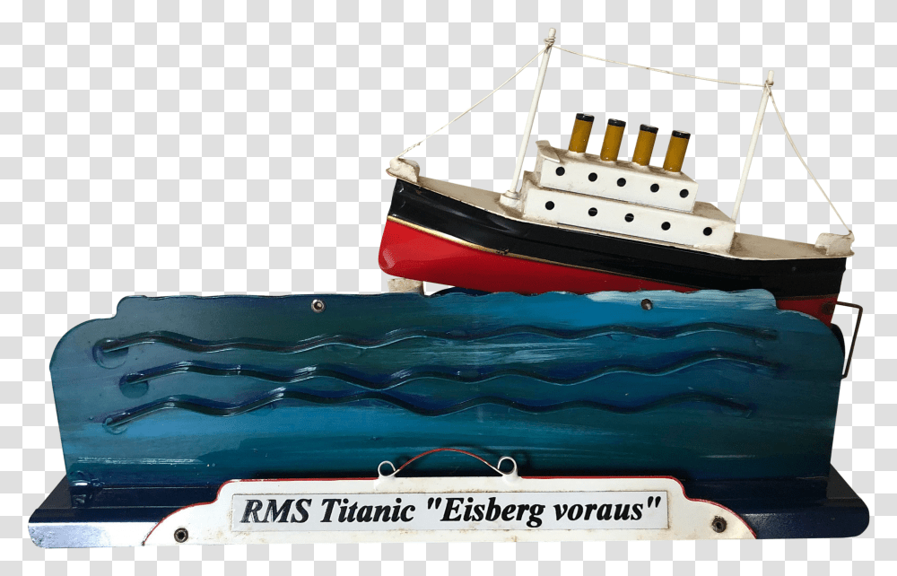 Tucher Walther Musical Tin Toy Of The Sinking Titanic Raft Transparent Png