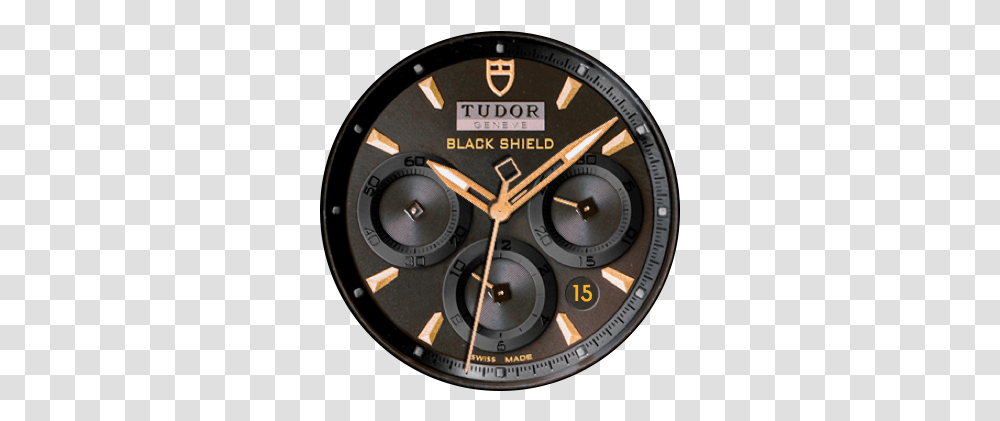 Tudor Black & Gold Shield - Watchfaces For Smart Watches Solid, Wristwatch, Clock Tower, Architecture, Building Transparent Png