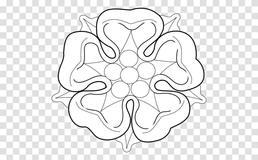 Tudor Rose Clipart Clip Art Images, Pattern, Snowflake, Star Symbol Transparent Png