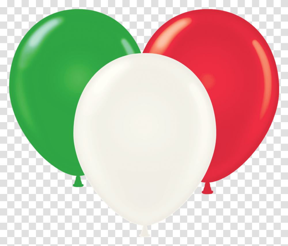 Tuf Tex 17 Green Red & White Latex Balloons 72 Ct Christmas Assortment Free Red White And Green Balloons Transparent Png