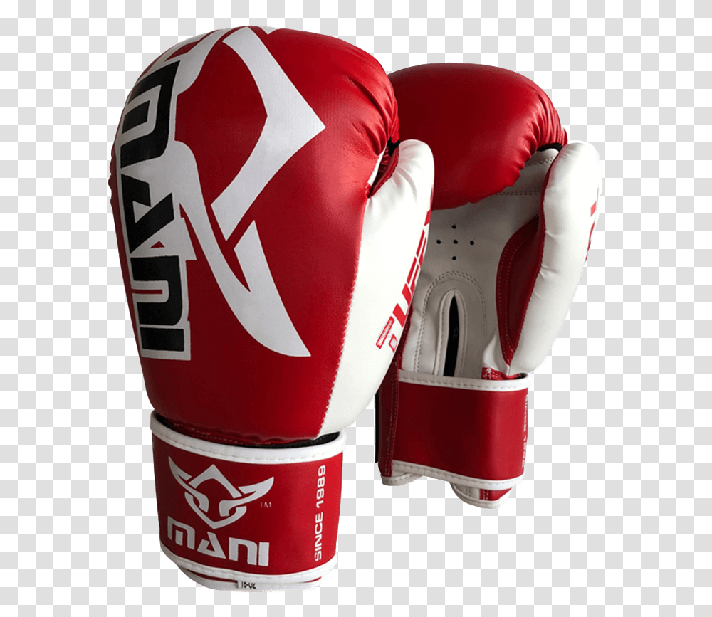 Tuffx Boxing Gloves Red White - Mani Sports Boxing Glove, Clothing, Apparel Transparent Png