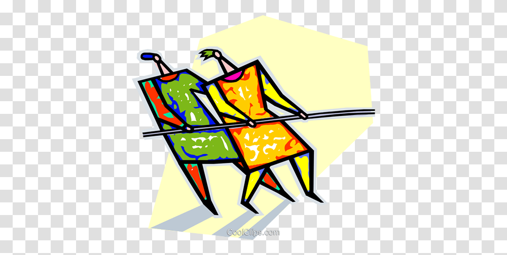 Tug O War Royalty Free Vector Clip Art Illustration, Drawing, Cleaning Transparent Png