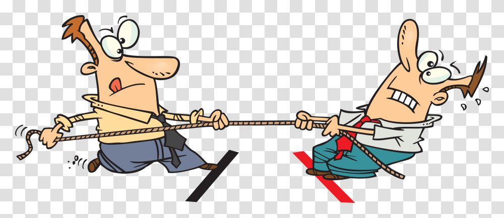 Tug Of War Cartoon, Toy, Weapon, Weaponry, Seesaw Transparent Png