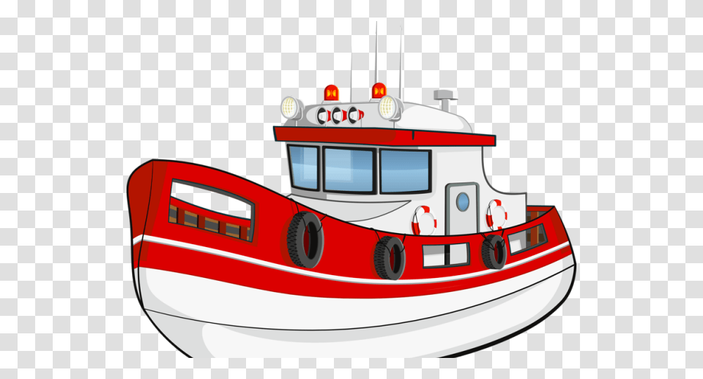 Tugboat Clipart Railways Transport, Vehicle, Transportation, Fire Truck, Ferry Transparent Png
