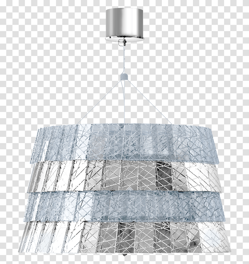 Tuile De Cristal Ceiling Large Size Frozen Silver3d Lampshade, Chandelier, Light Fixture, Ceiling Light Transparent Png