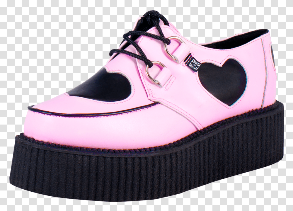 Tuk Pink Heart Creepers, Shoe, Footwear, Apparel Transparent Png