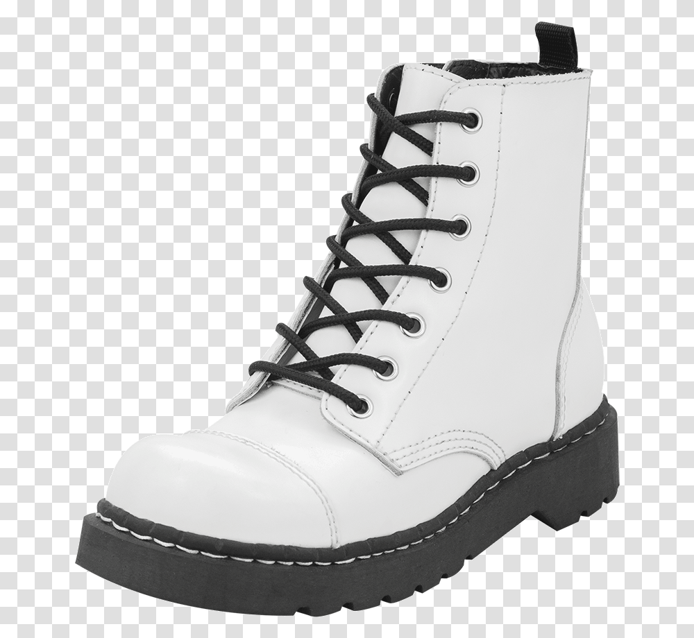 Tuk White Combat Boots, Apparel, Shoe, Footwear Transparent Png