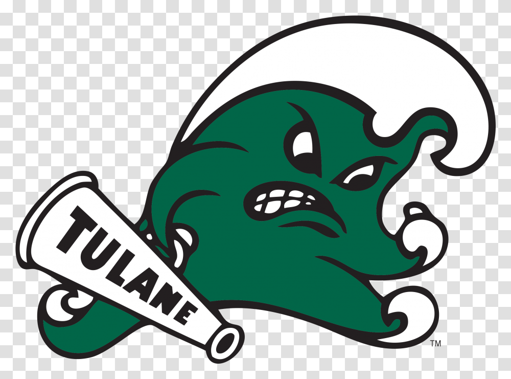Tulane Green Wave Wikipedia Green Wave Tulane Football, Text, Stencil Transparent Png