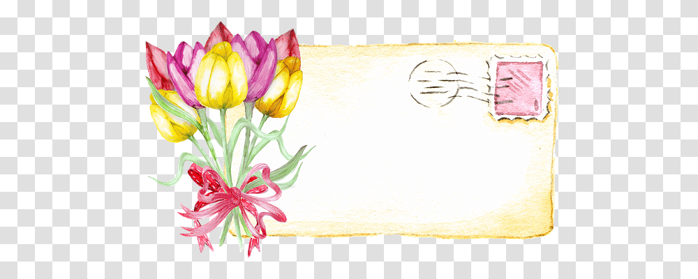 Tulip Nature, Envelope, Mail, Plant Transparent Png