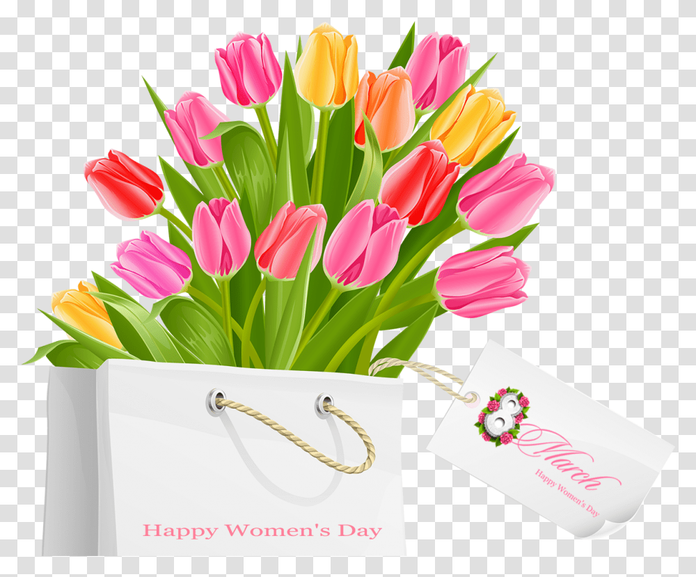 Tulip 8 March Happy Womens Day Animated Gif, Plant, Flower, Blossom, Flower Arrangement Transparent Png