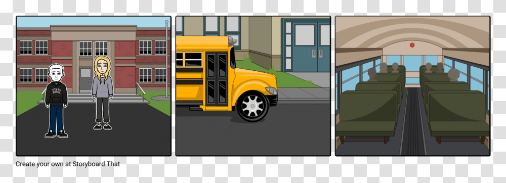 Tulip, Bus, Vehicle, Transportation, School Bus Transparent Png