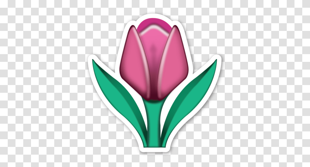 Tulip C O V E T Emoji Stickers Emoji And Emoticon, Flower, Plant, Blossom, Light Transparent Png