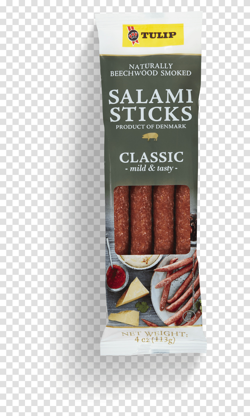 Tulip Classic Salami Stick Pepperoni, Food, Alcohol, Beverage, Drink Transparent Png