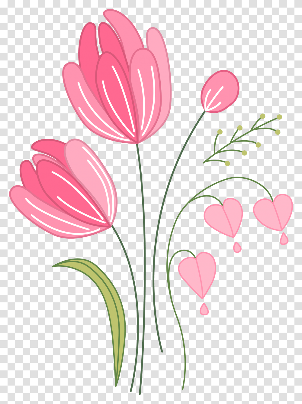 Tulip Euclidean Vector Computer File, Plant, Flower, Blossom, Floral Design Transparent Png