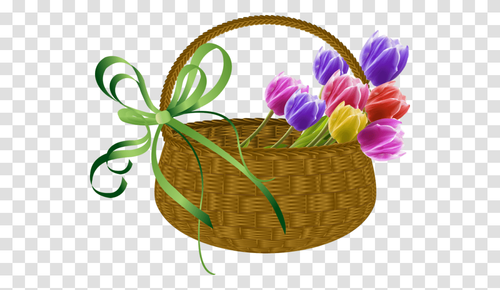 Tulip Flower Clipart, Basket, Plant, Blossom Transparent Png