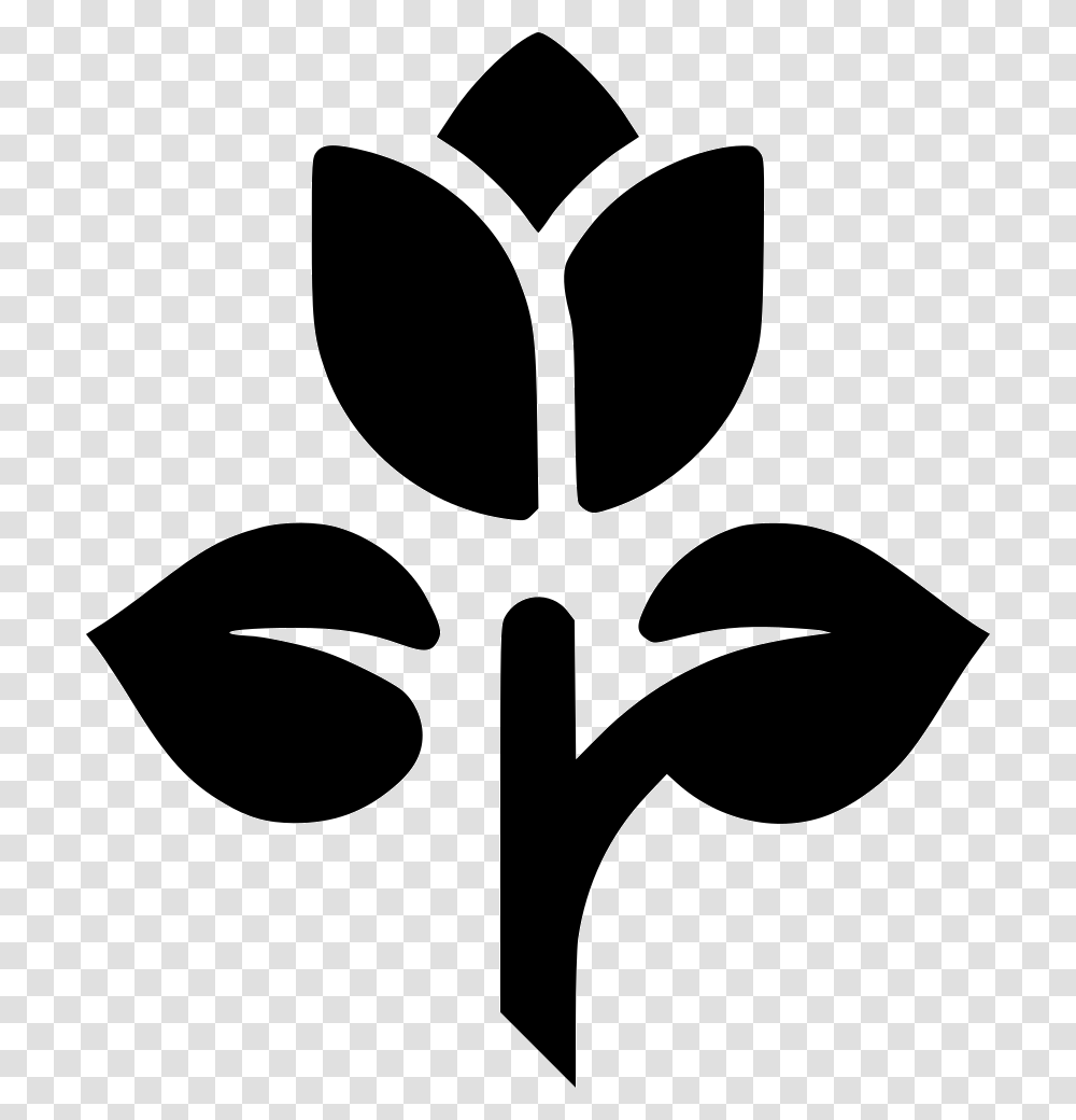 Tulip Rose Flower Plant America's Child Montessori Logo, Stencil, Silhouette Transparent Png