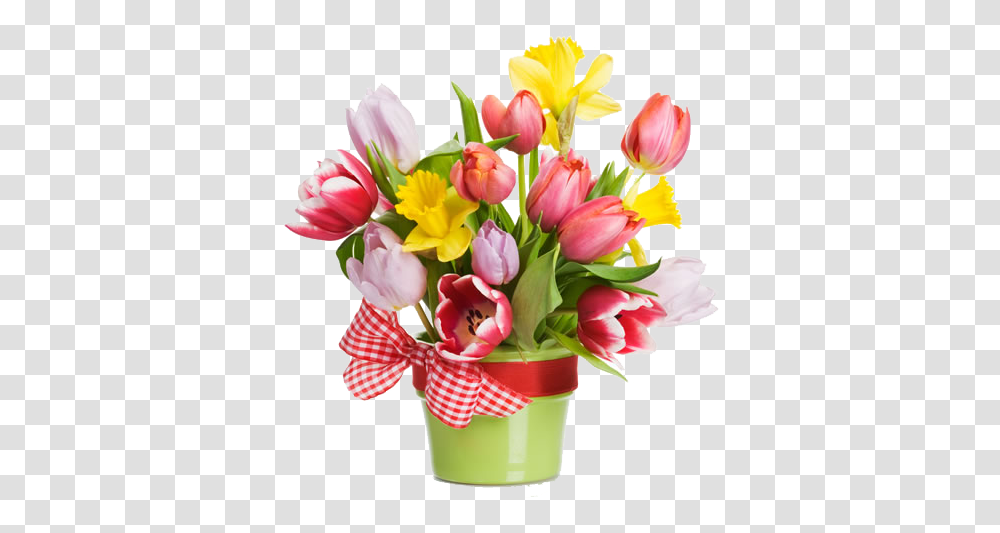 Tulip Spring Bouquet Flowers, Plant, Flower Bouquet, Flower Arrangement, Blossom Transparent Png