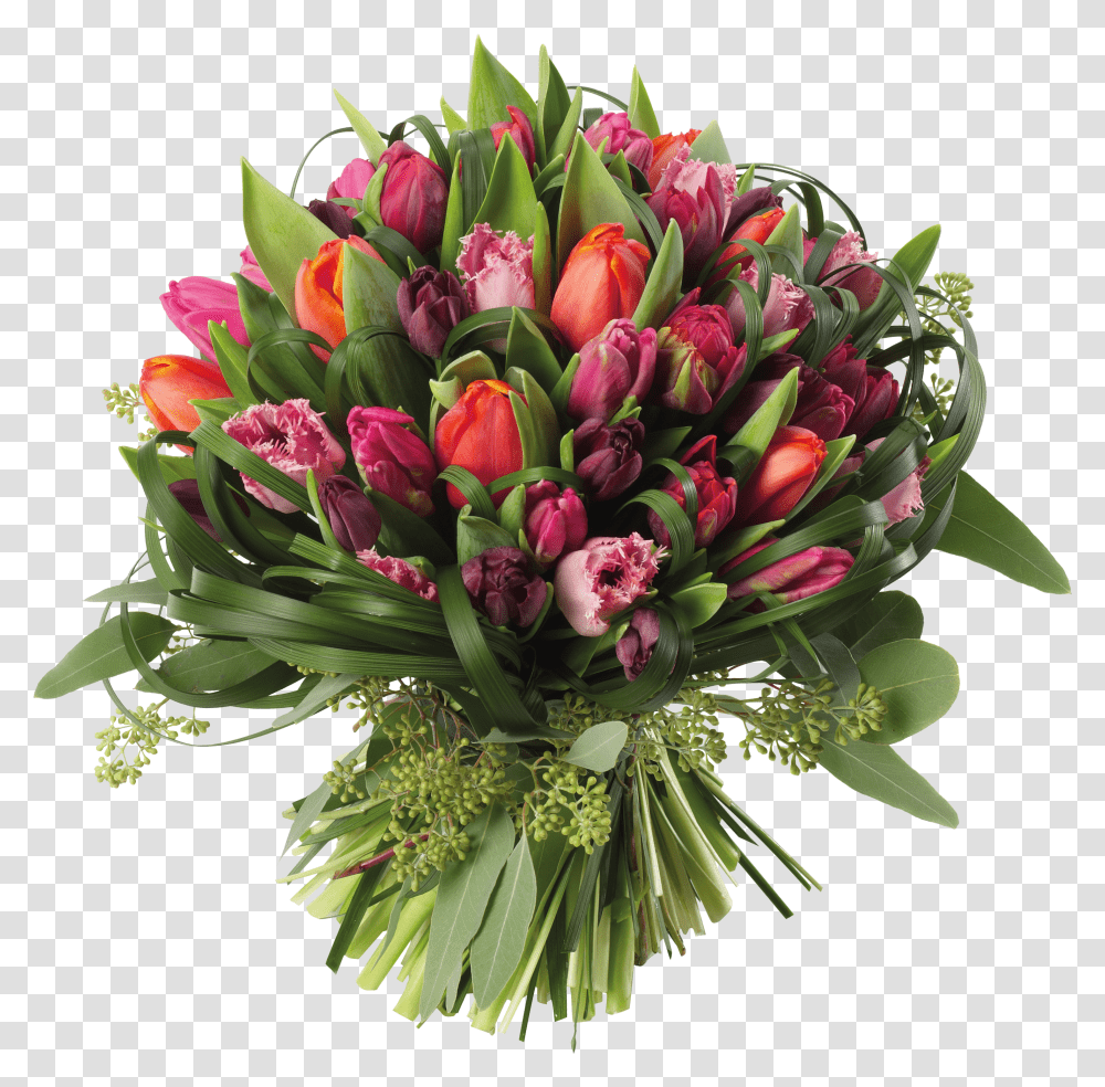 Tulips Bouquet Clipart Picture Background Flower Bouquet Transparent Png