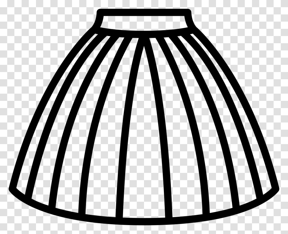Tulle Skirt Skirts Clipart Black And White, Lighting, Bowl, Sphere Transparent Png