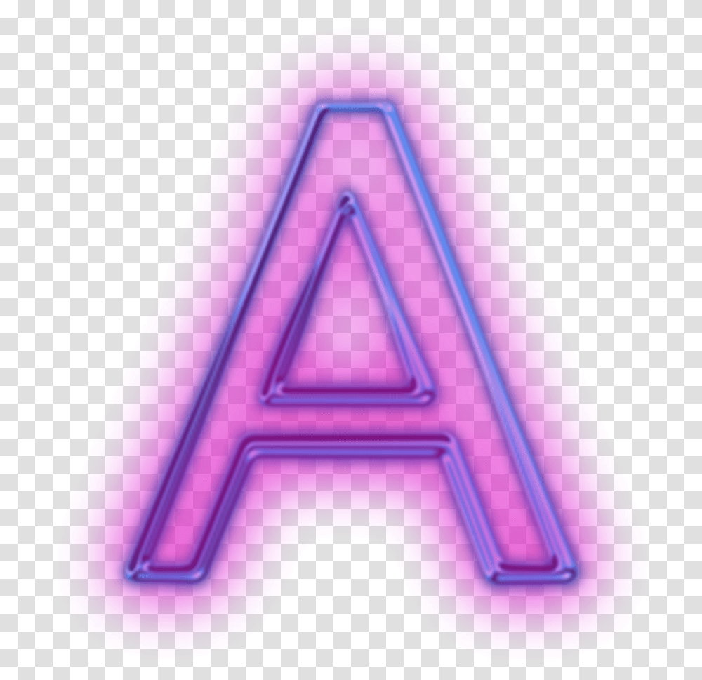 Tumblr A Neon Mor Purple Hologram Neon Purple Letters Transparent Png