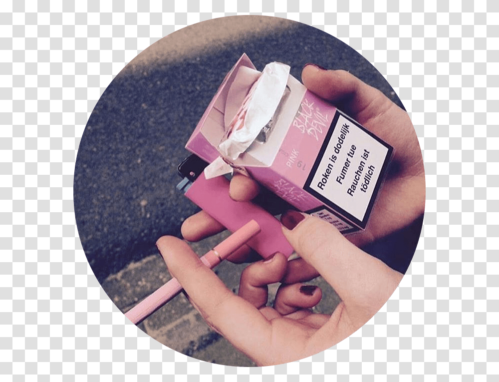 Tumblr Aesthetic Pink Smoke Circle Smoking Freetoedit, Person, Human Transparent Png