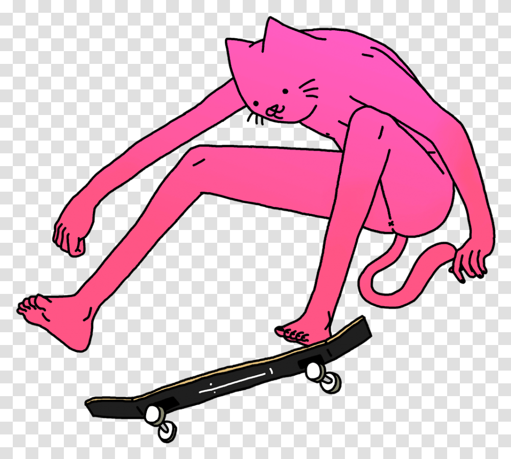 Tumblr Alien Skateboard Clipart, Person, Human, Sport, Sports Transparent Png