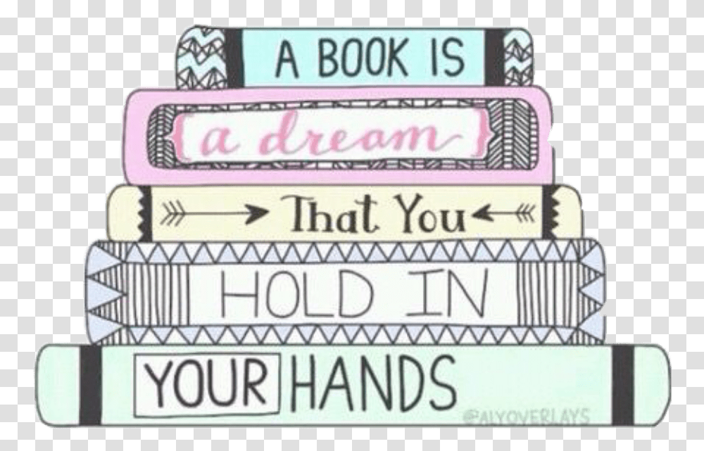 Tumblr Book Dream Sticker By Blanca Book Sticker, Paper, Word, Ticket Transparent Png