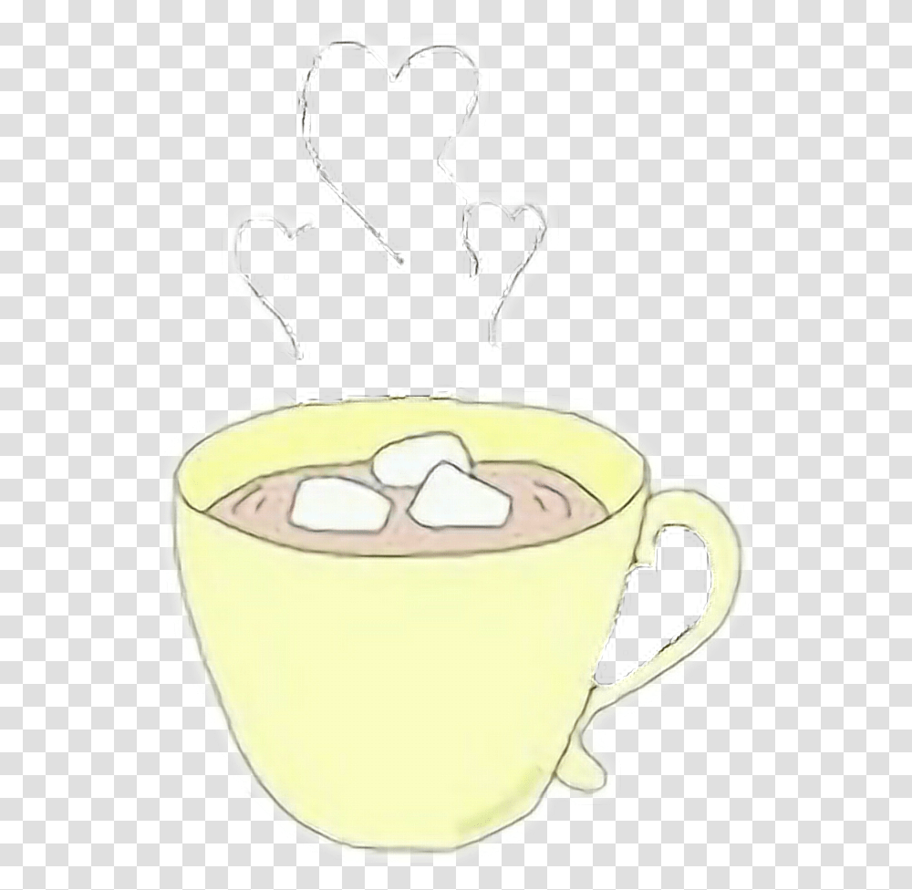 Tumblr Coffee Tumblr Hearts Cartoon, Cream, Dessert, Food, Creme Transparent Png