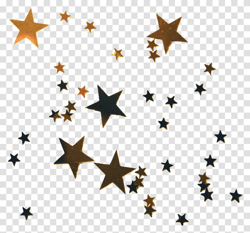 Tumblr Collage Christmas Gold Stars Clear Background Make Love To An Aries, Star Symbol, Rug Transparent Png
