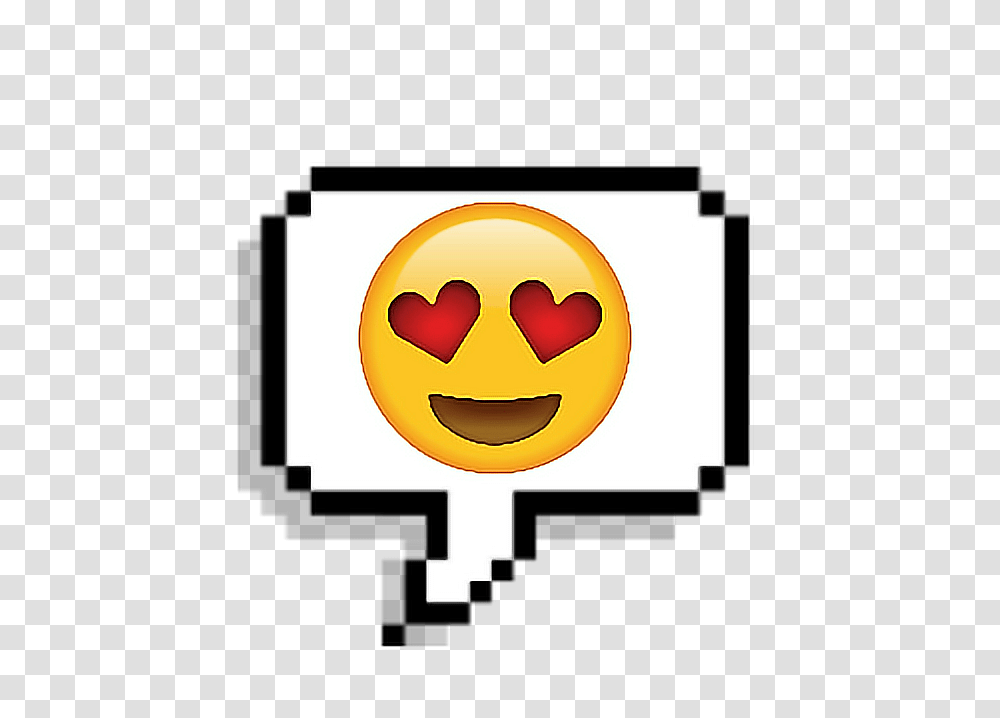 Tumblr Corazon Emoji Sticker Enamorado Pixel, Pac Man, Bird, Animal Transparent Png