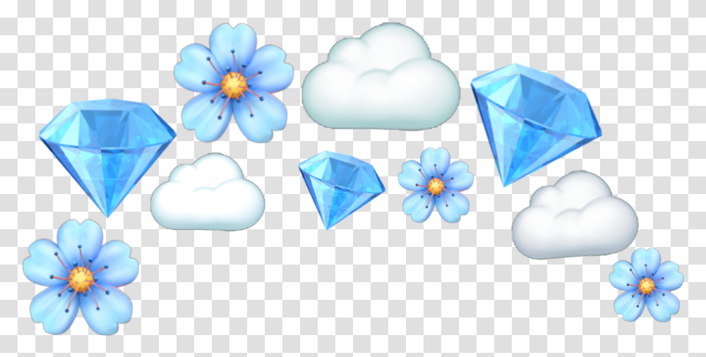 Tumblr Cute Head Aesthetic Crown Flower Blue, Nature, Outdoors Transparent Png