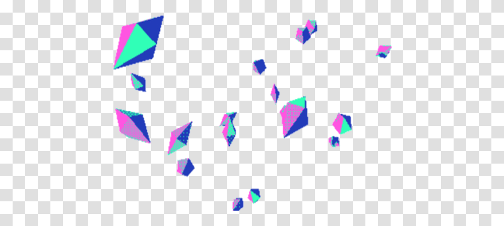 Tumblr Cyber Colorful Aesthetic Vaporwave, Paper, Confetti, Accessories, Accessory Transparent Png