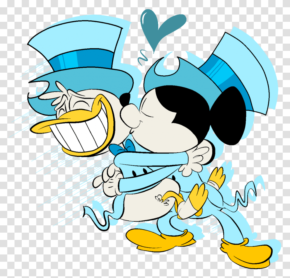 Tumblr Disney Christmas Donald Duck X Mickey Mouse, Graphics, Art, Floral Design, Pattern Transparent Png