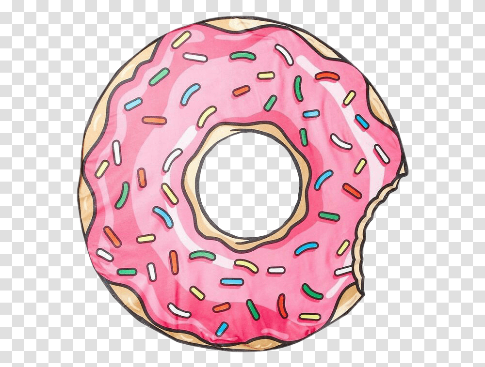 Tumblr Donut Free Easy Pink Donut Drawing, Pastry, Dessert, Food, Sweets Transparent Png