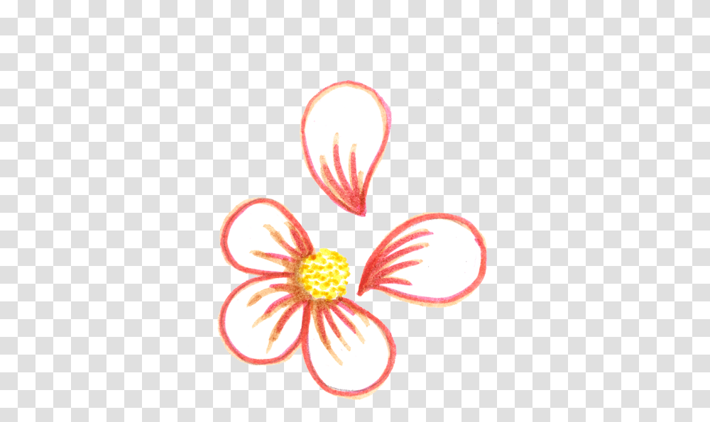 Tumblr Flower Drawing Dot, Plant, Blossom, Petal, Hibiscus Transparent Png