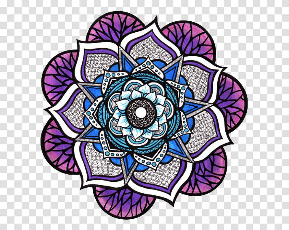 Tumblr Flower Mandalas, Doodle, Drawing, Stained Glass Transparent Png