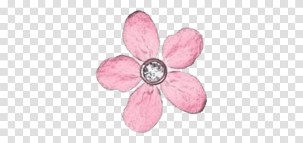 Tumblr Flower Overlay Pink Flower Imagenes Aesthetic De Flores, Jewelry, Accessories, Accessory, Gemstone Transparent Png