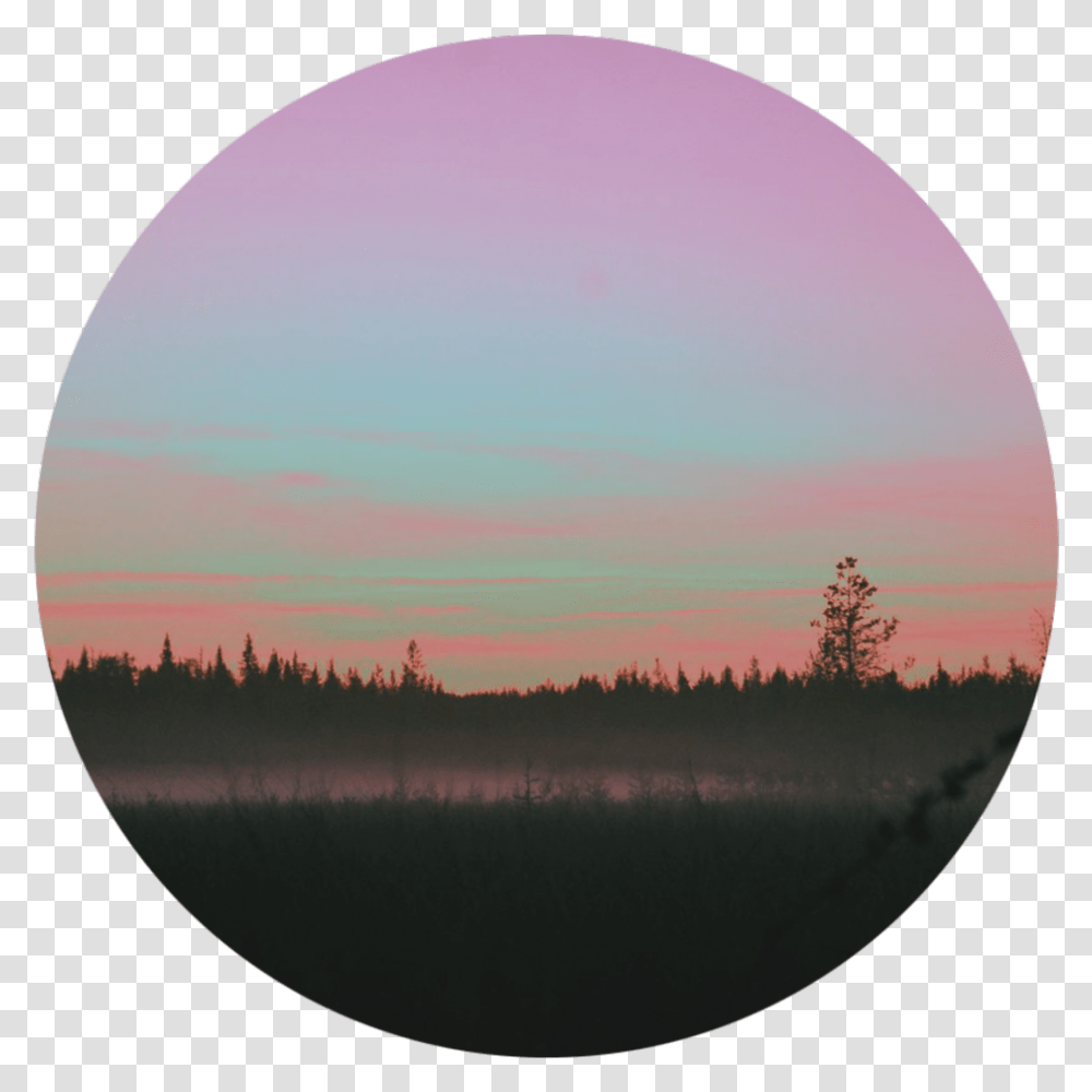 Tumblr Forest Nature Circle Sunset Tumblr, Window, Outdoors, Balloon, Sphere Transparent Png