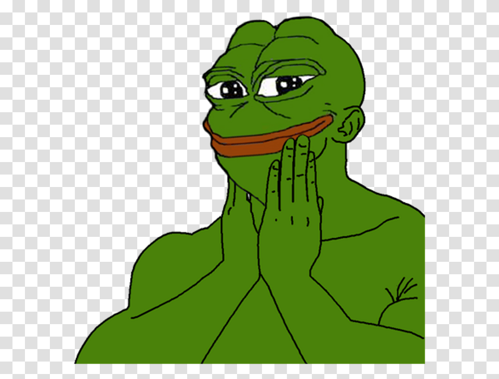 Tumblr Frog Pepe Pepe The Frog With Hands, Green, Person, Plant Transparent Png