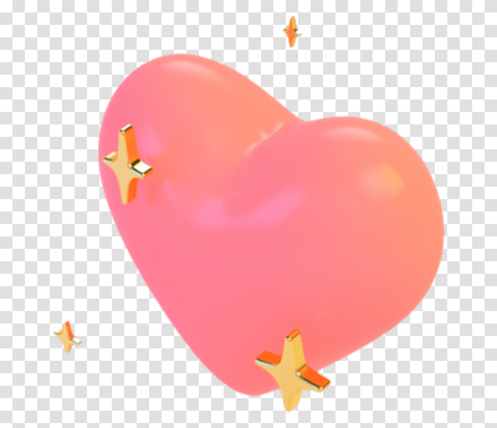 Tumblr Heart Corazon Star Estrella Emoji Whatsapp Emoti Corazon Aesthetic, Balloon Transparent Png