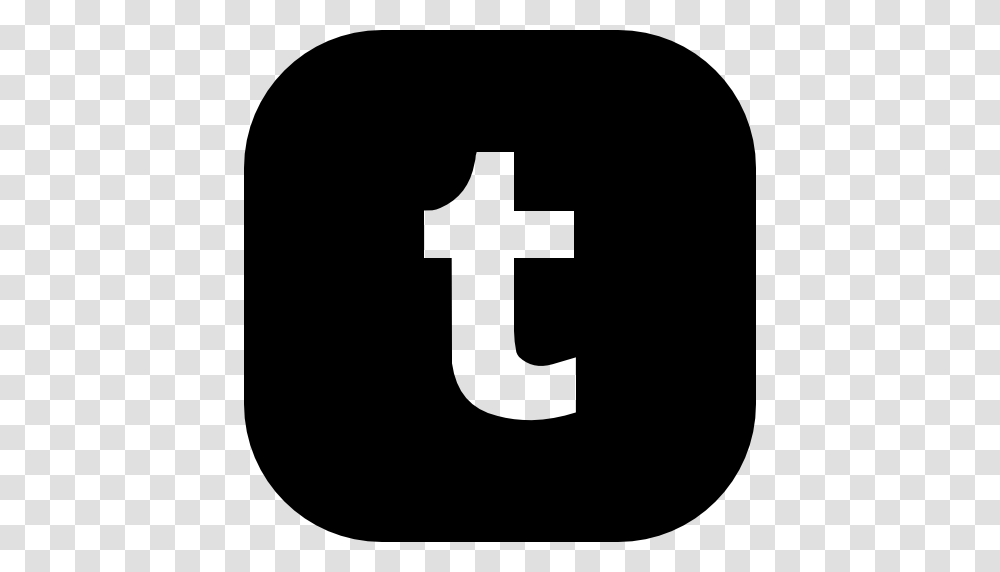 Tumblr Icon, Number, Stencil Transparent Png