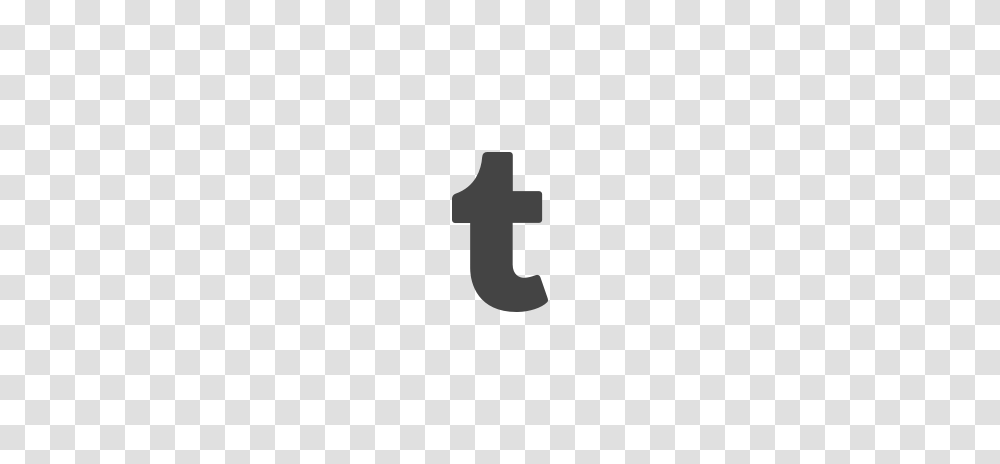 Tumblr Logo Black Image, Alphabet, Cross Transparent Png