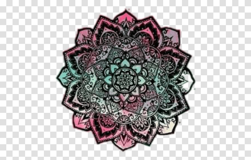 Tumblr Mandala Sticker 1 Mandalas Arcoiris, Doodle, Drawing, Ornament Transparent Png