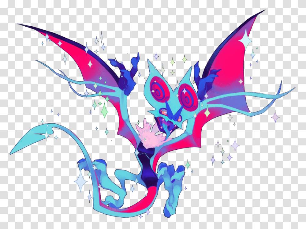 Tumblr N984b0kvrx1tgk8awo1 Noivern Shiny, Pattern, Floral Design Transparent Png