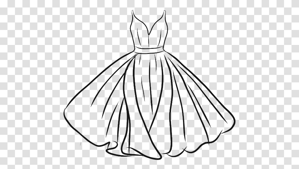 Tumblr Picsart Freetoedit Vestido Dress Vector Sketch, Female, Cat, Costume Transparent Png