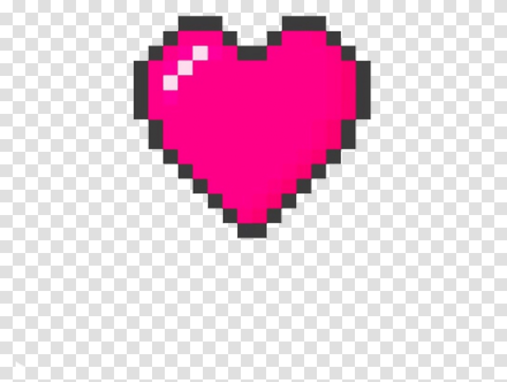 Tumblr Picsart Overlays Heart 8 Bit, Label, Text, Symbol, Logo Transparent Png