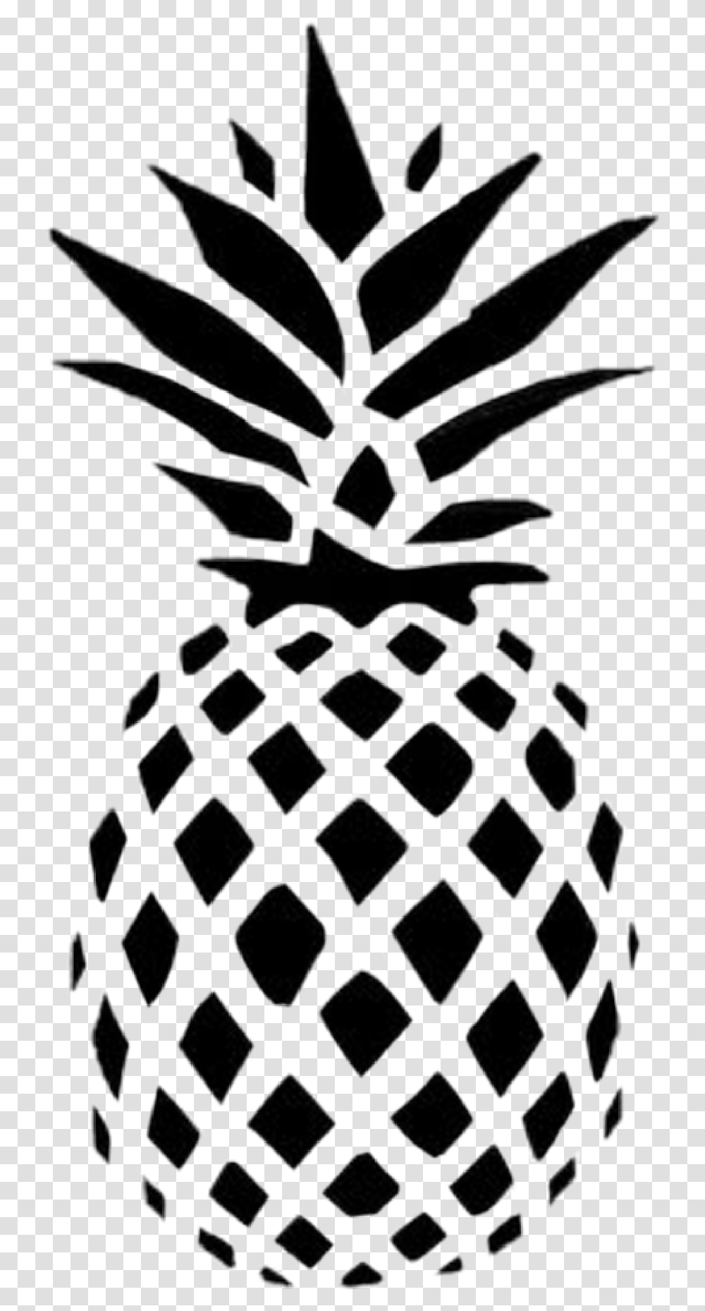 Tumblr Pineapple Pineapple Decal, Stencil, Fruit, Plant, Food Transparent Png