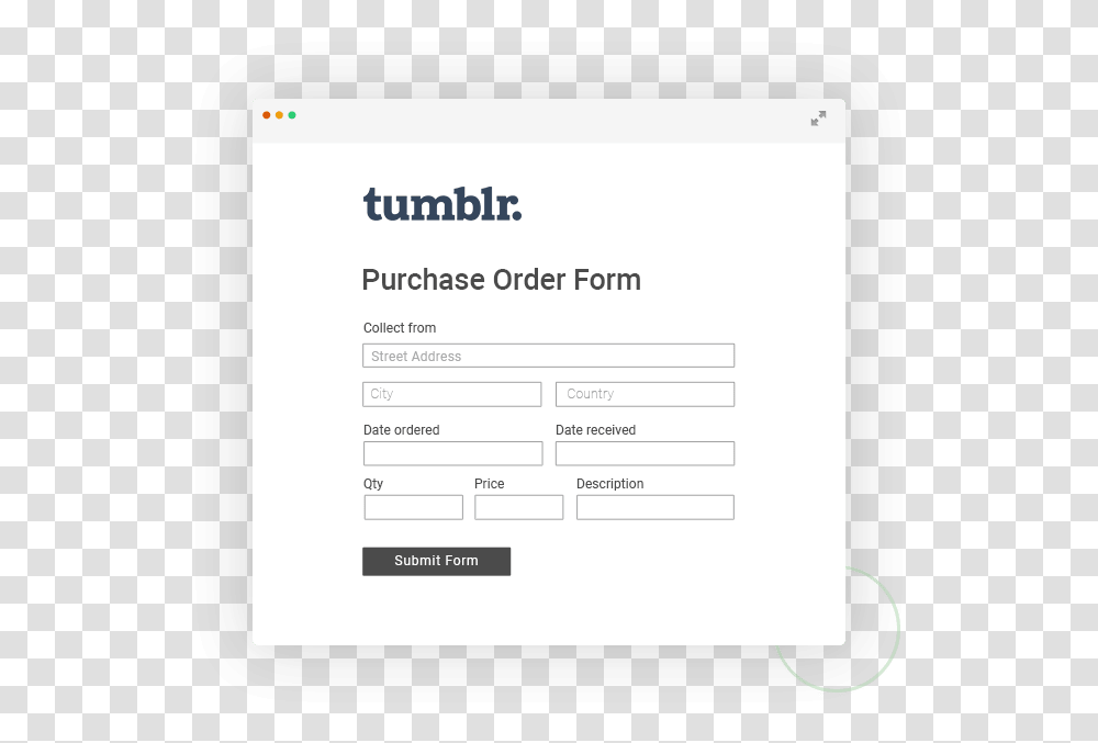 Tumblr Purchase Order Form ExamplequotClassquotlazyload Form, Page, Label, Paper Transparent Png