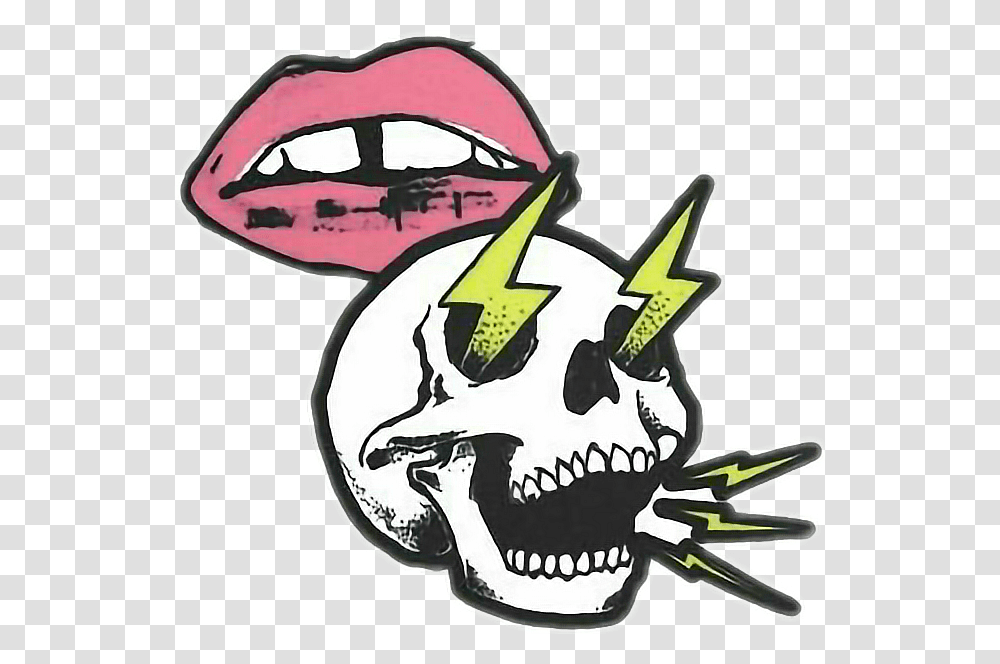 Tumblr Skull, Label, Teeth, Mouth Transparent Png